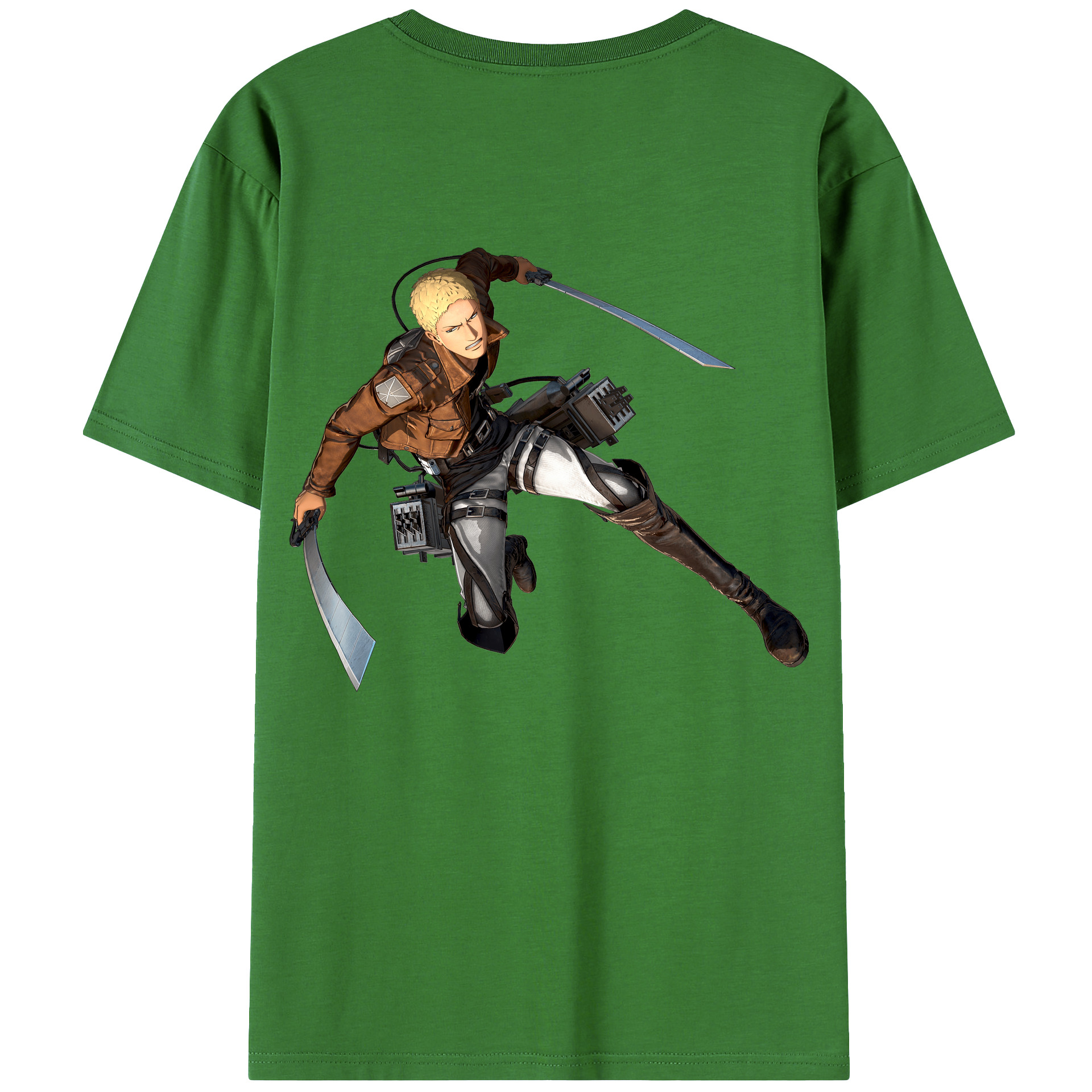 （画像用） 進撃の巨人 ライナー・ブラウン Attack on Titan Reiner Braun レディース半袖Tシャツ(バックプリント)